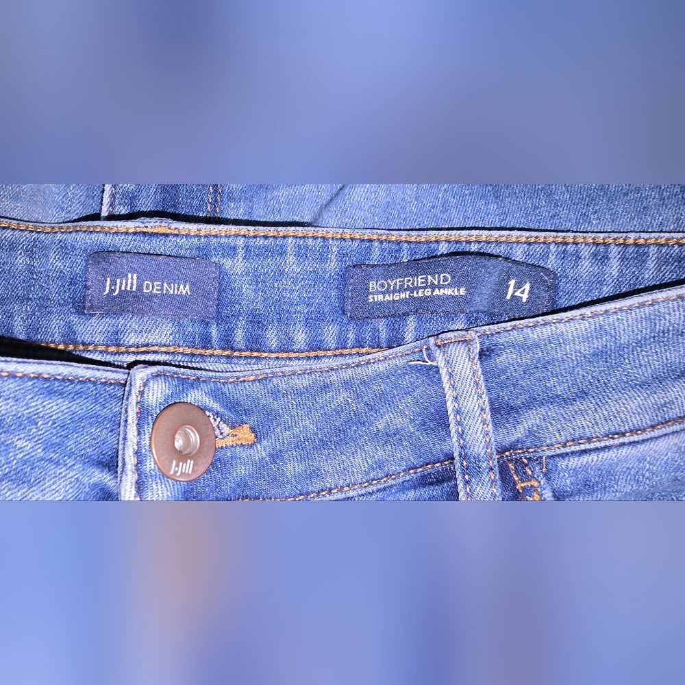 J. Jill 2 Pairs Boyfriend Women's Jeans 14 - Picture 3 of 6